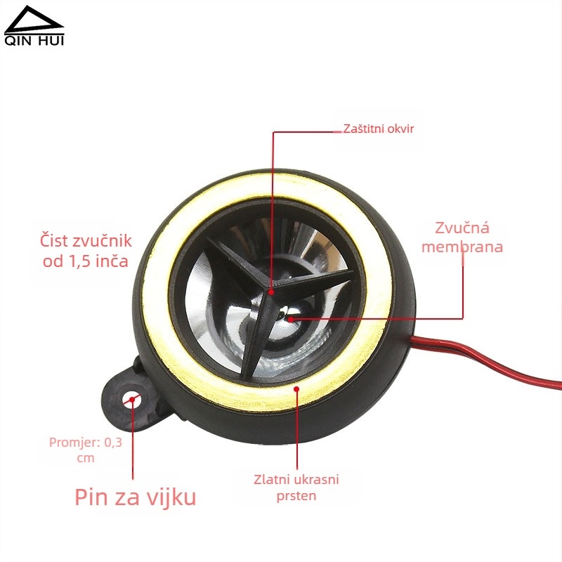 Auto tweeter 2868, 40 W, 4 Ω, 18 kHz, 92 dB