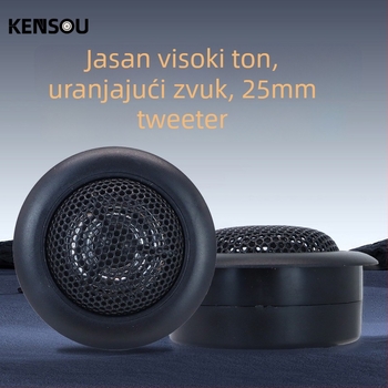 Automobilski visokotonac MA260, frekvencijski raspon 20 Hz–22 kHz, impedance 4 Ω, snaga 120 W, osjetljivost 92 dB/W