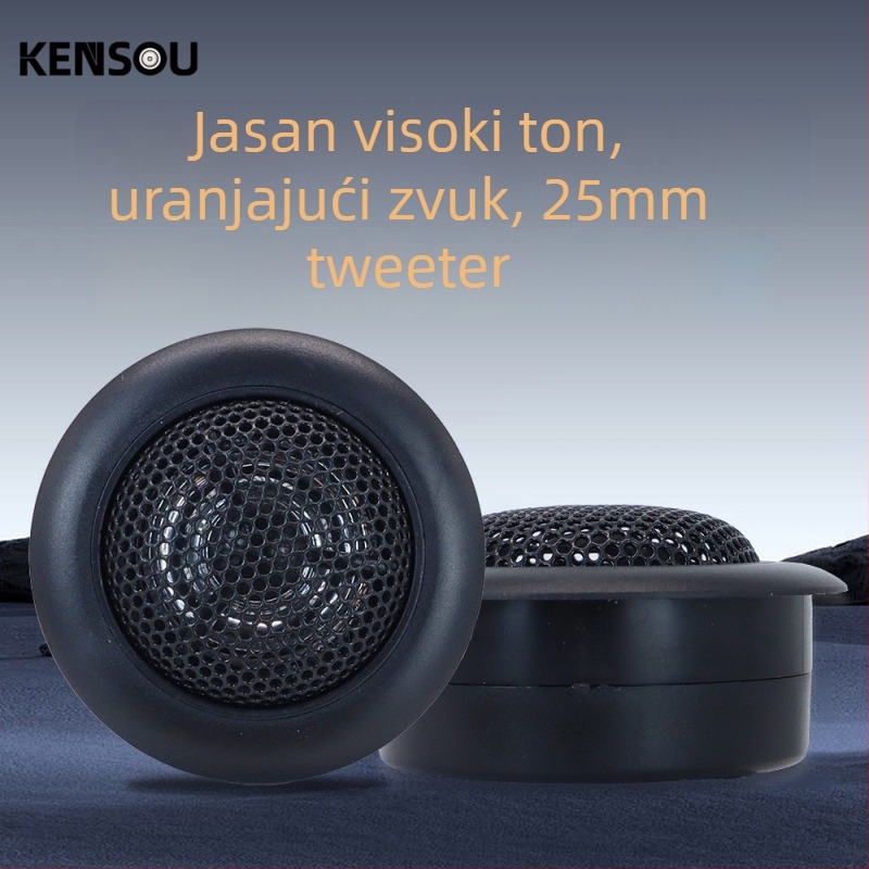 Automobilski visokotonac MA260, frekvencijski raspon 20 Hz–22 kHz, impedance 4 Ω, snaga 120 W, osjetljivost 92 dB/W