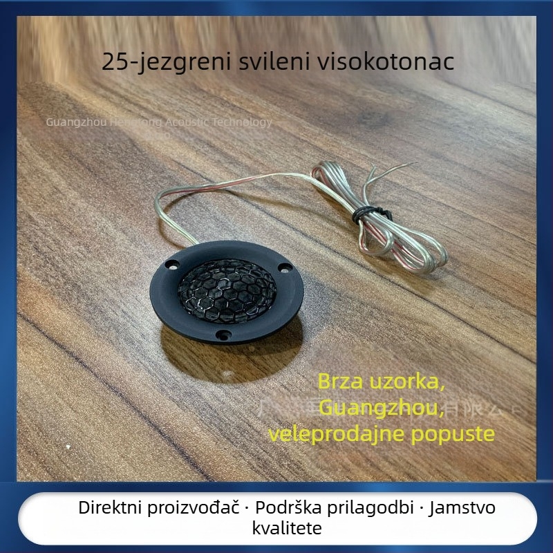 Automobilski tweeter zvučnik s 20-jezgrenim dizajnom, 20 W, 4 Ω, raspon frekvencija 1,75 Hz–20 kHz, osjetljivost 92 dB