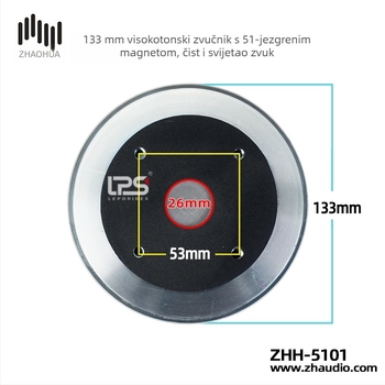 Visoko snaga pogonska jedinica za rog zvučnika na pozornici, sa 51 mm zavojnicom i 15-inčnim zvučnikom