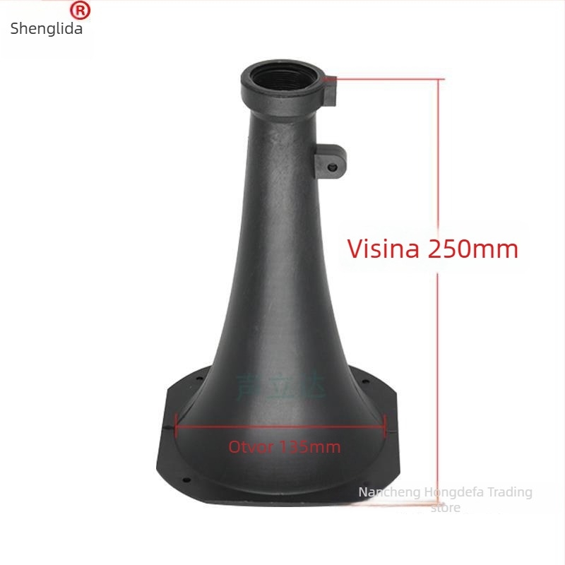 Vanjski kazališni zvučnik s tweeterom, rogom i pogonskom glavom u plastičnom kućištu