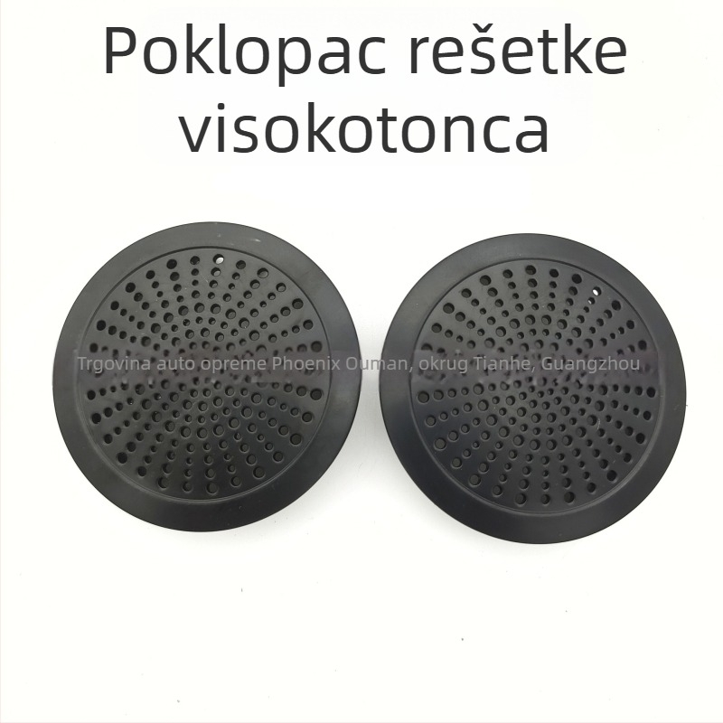 Mrežica za A-stupanj vrata s dekorativnim plastičnim pokrovom za tweeter, universalno za zvučnike 1,5–2 inča