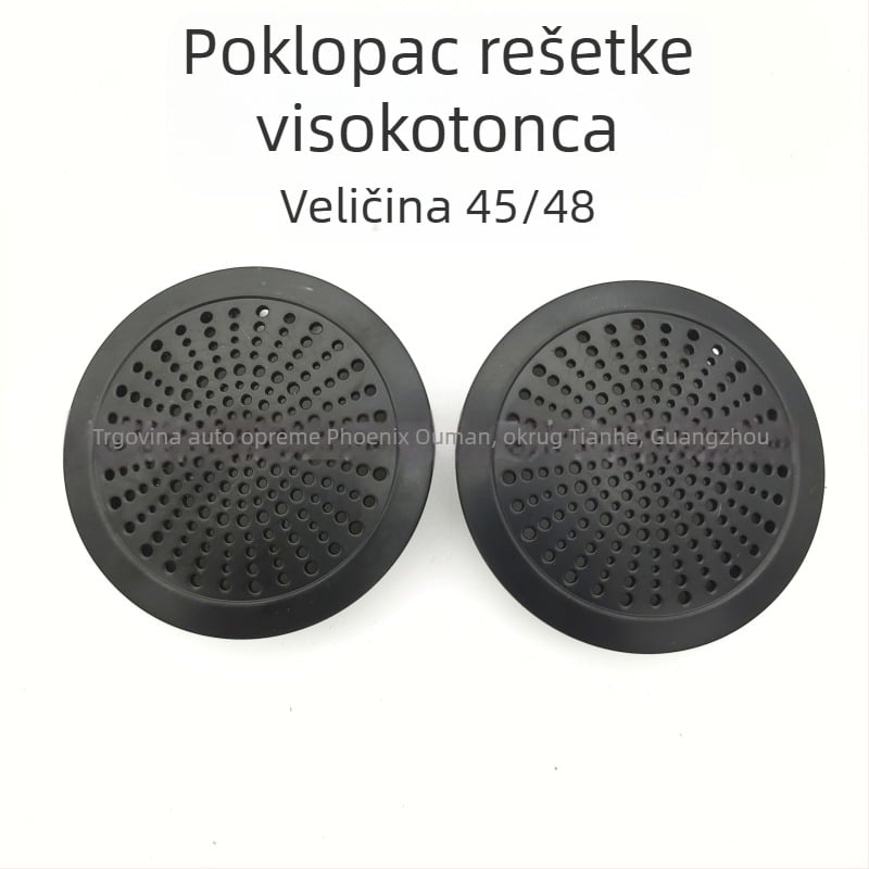 Mrežica za A-stupanj vrata s dekorativnim plastičnim pokrovom za tweeter, universalno za zvučnike 1,5–2 inča