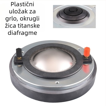 Visoko kvalitetan visokotonac s magnetskom tehnologijom inspiriranom svemirom, membrana od čistog titana, magnetski krug: zavoj za visoke frekvencije, namijenjen profesionalnom zvuku, kompatibilan s konfiguracijom jedne ili dviju jedinica.
