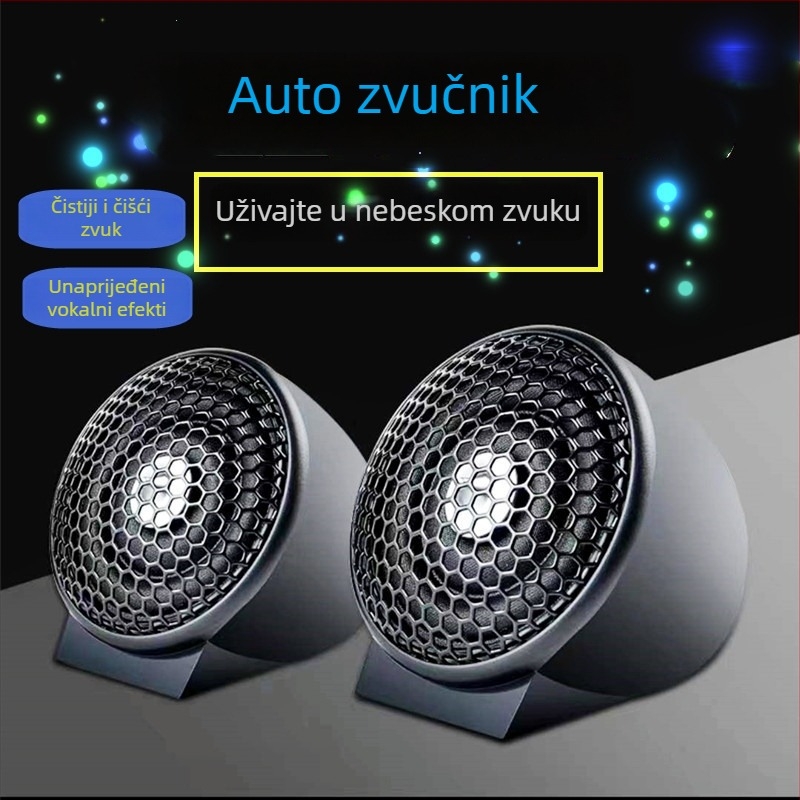 Automobilski tweeter TS-180A, impedancija 4 Ω, snaga 150 W, raspon frekvencija 20-80, osjetljivost 91 dB