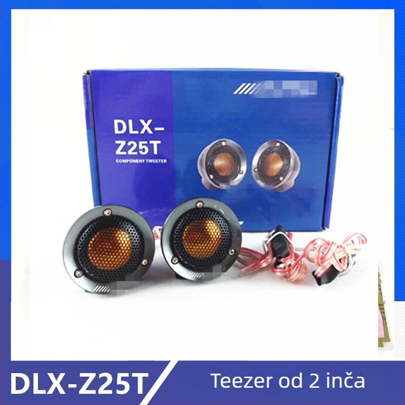 Automobilski tweeter Dlx-Z25T – 4 Ω, 70 W, 25 Hz–35 kHz, svilen membrana
