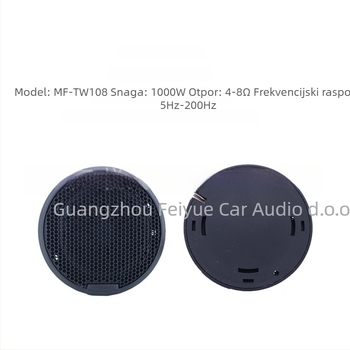 MF-108 automobilni piezoelektrični tweeter, impedancija 4 Ω, razina zvuka 89 dB, univerzalna kompatibilnost