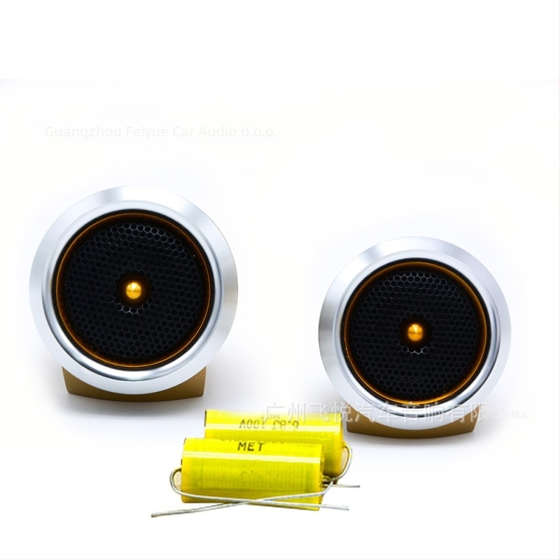 AL28 aluminijski automobilni visokotonac; Tip: auto tweeter; Model: AL28; Impedancija: 4 Ω; Snaga: 50–120 W; Frekvencijski odziv: 80–22 kHz