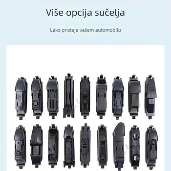 Višenamjenski četverogumni brisač bez okvira, U-oblik, s zamjenjivim adapterom