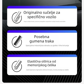 Bezokvirni prednji brisač za Magotan B6/B7/B8 karavan