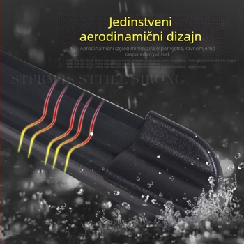Bosch bezokvirni brisač za automobil — prva generacija, tih rad, univerzalni U‑spojka, gumena oštrica