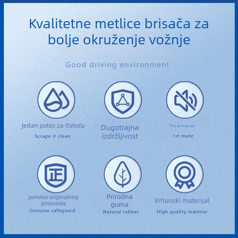 Brisač bez okvira za Chevrolet Cruze Classic, Sail, Malibu, Aveo i Orlando
