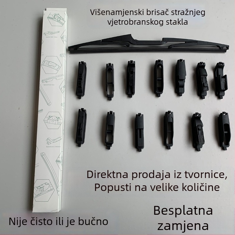 Brisač stražnjeg stakla – 16-u-1, tih rad, pogodan za 99% modela vozila