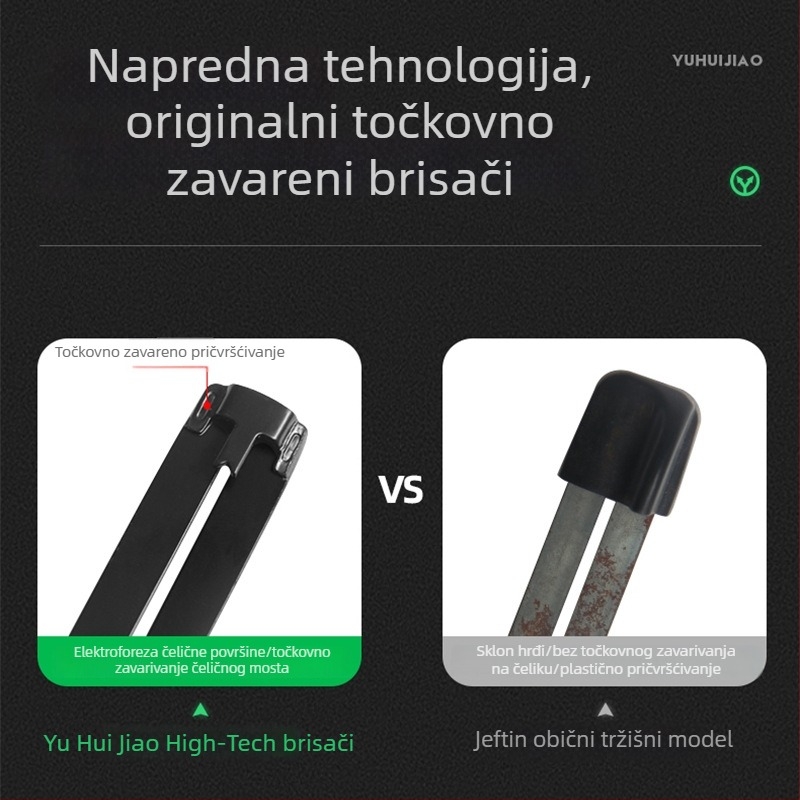 Brisači bez okvira za Tesla Model X, Model 3 s mlaznicom za pranje i Model Y