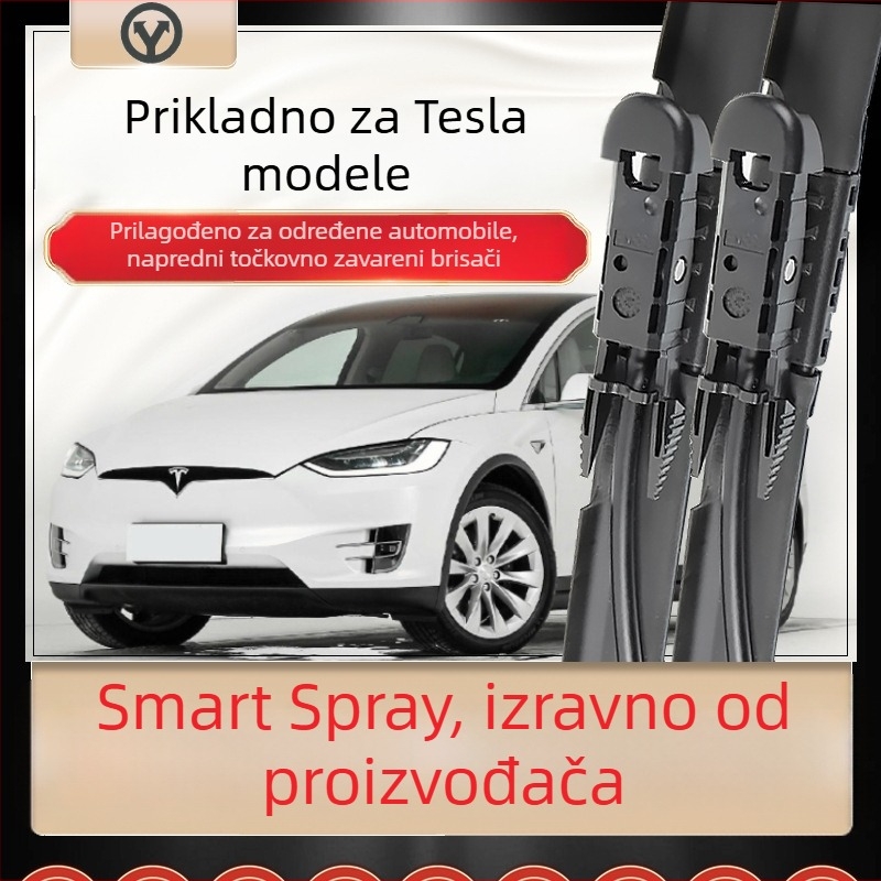 Brisači bez okvira za Tesla Model X, Model 3 s mlaznicom za pranje i Model Y
