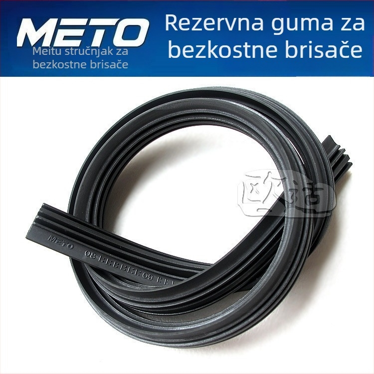 Brisač bez okvira, U-oblik, gumena traka, univerzalno za automobile i motocikle, kompatibilan s Yamaha MT-07