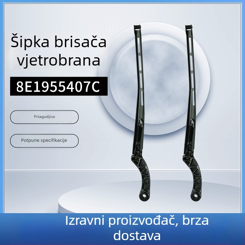 Wiper arm 8E1955407C – kompatibilan s Audi, Seat; metal; djelomični hod; model 8E1955407C