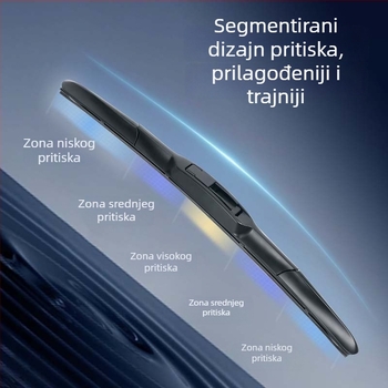 Univerzalni brisači za auto u obliku U, tiši, trostupanjski dizajn