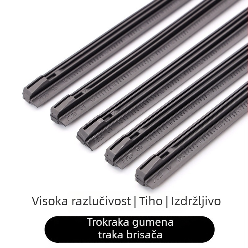 Tongda TTD Auto brisač traka — trodjelna rebrasta oštrica