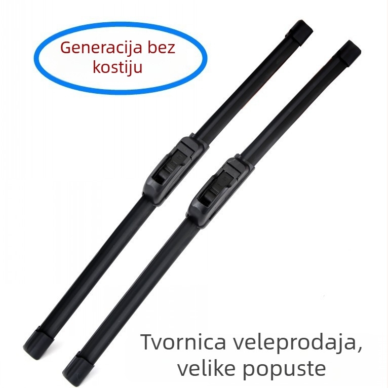 Bezokvirni brisač automobila – 360° pokriće, model 6546546, sklop ramena 550, napajanje 12–48V