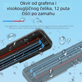 Šestoslojni gumeni brisač stakla