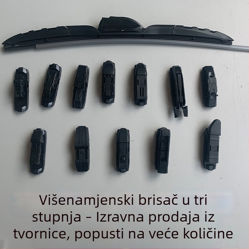Višenamjenski brisač 14-u-1, trodjelni brisač i vratilo za mala vozila