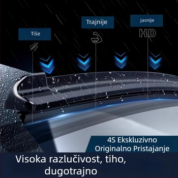 Nissan Qashqai bezokvirni brisači prednje i stražnje — originalni dio, OEM, tiho djelovanje