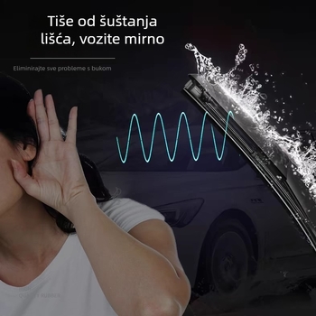 Nissan Qashqai bezokvirni brisači prednje i stražnje — originalni dio, OEM, tiho djelovanje
