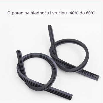 Traka brisača s metalnim okvirom i gumom, 6 mm i 8 mm
