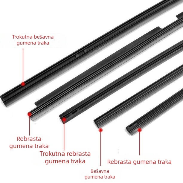 Gumene letvice brisača za VW Lavida, Bora, Sagitar, Jetta, Tiguan, Magotan i Golf