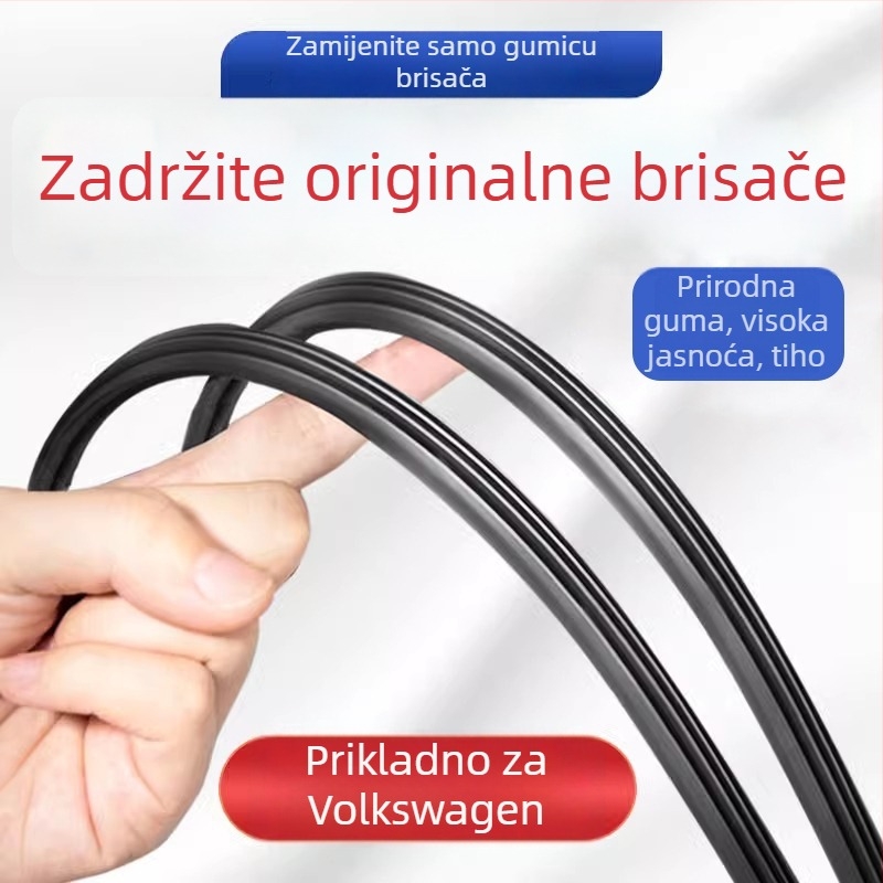 Gumene letvice brisača za VW Lavida, Bora, Sagitar, Jetta, Tiguan, Magotan i Golf