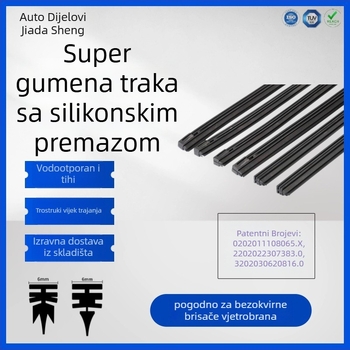 Bezokvirna šipka brisača s silikonom premazom — zamjenski dio TTD, sklop ruke 650, kut brisanja 180°, opći modeli