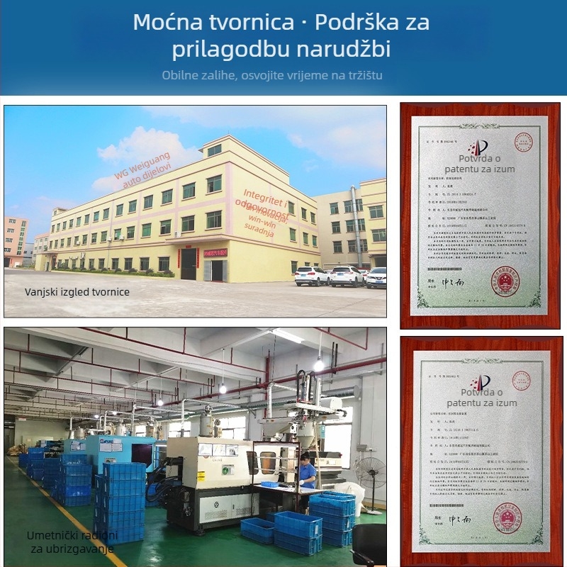Poklopac za rameno brisača automobila, 180° kut brisanja, 24V motor, integrirani domet brisanja, pribor br. 0020