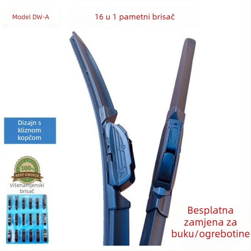 16-u-1 bezokvirni višenamjenski brisač za automobil