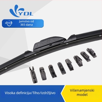 Bezramski brisač za automobil, višenamjenski, univerzalna zamjenjiva glava s klipom