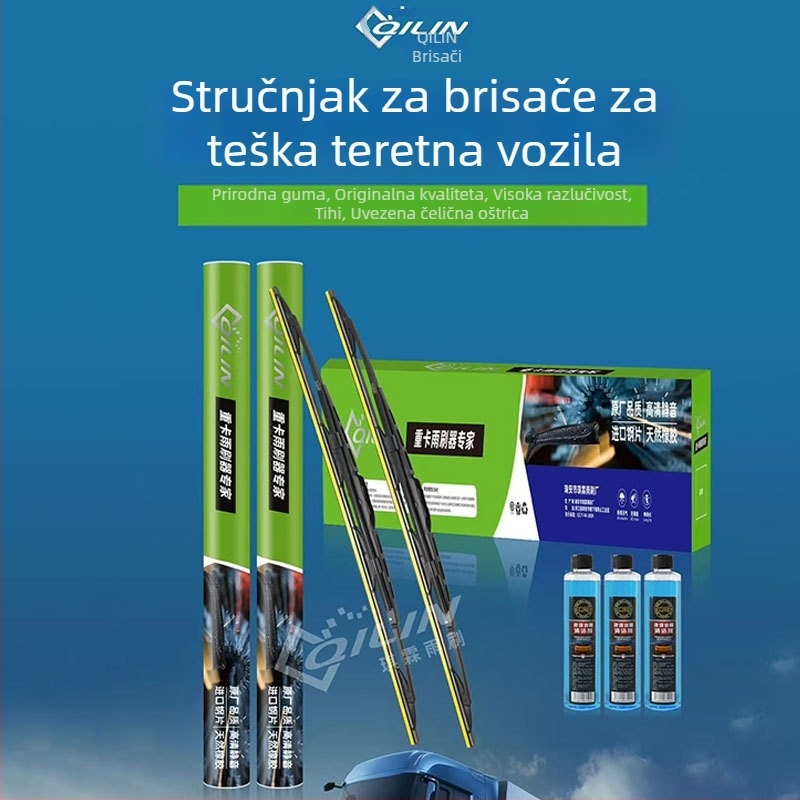 OEM brisač za Sinotruk Howo Tianlong Delong, s metalnim okvirom i gumenom trakom