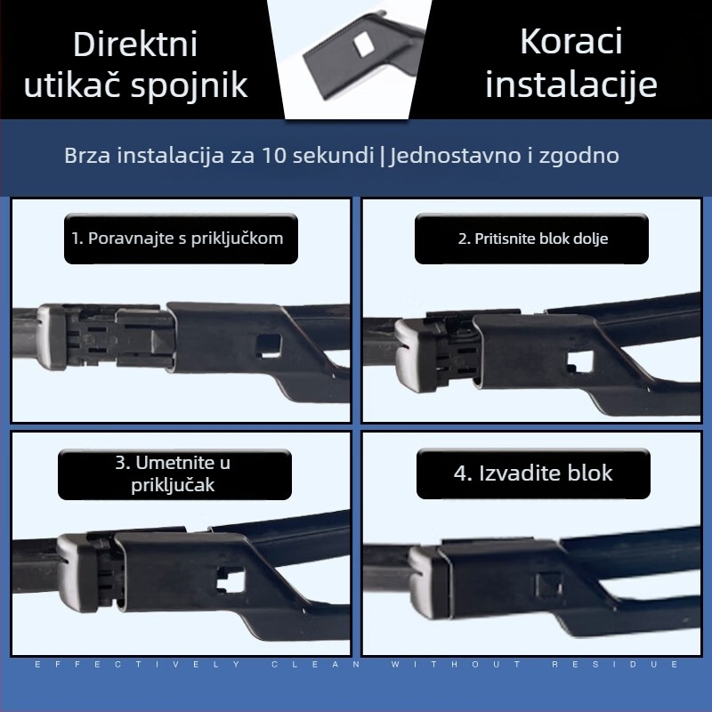 Jianshu Bezkostna brisač za Buick GL8 – gumeni remen, tiho djelovanje