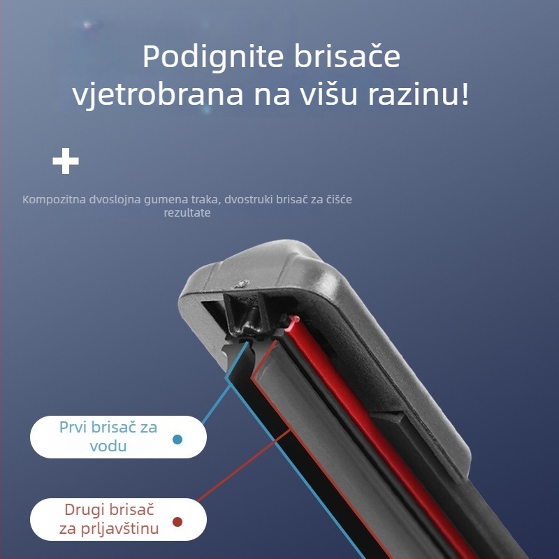Ganuo dvostruki sloj brisača BYD Qin Plus DMI21 modelu, s DMI gumom trakom