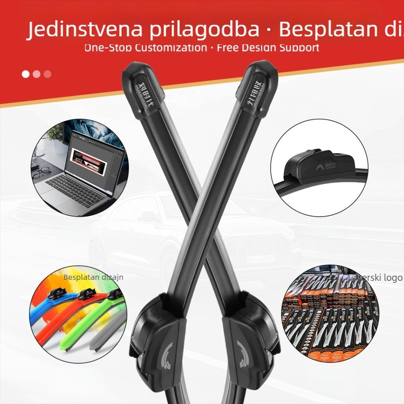 Brisači za automobil u obliku U bez okvira – visoka razlučivost, tiho djelovanje, univerzalna kompatibilnost s 99% modela, Jamčena kvaliteta