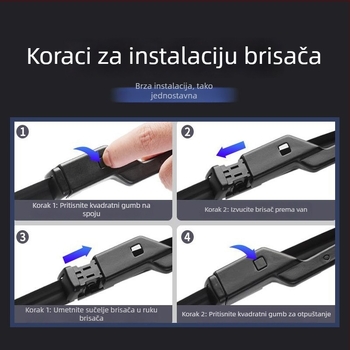 Lynk & Co 03 brisači – bezokvirna gumena traka, prednje staklo, 2019–2025