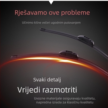 Brisač s tri segmenta, U-typ Mosec Vichy Special, kompatibilan s Toyota Vios (2008–2017)