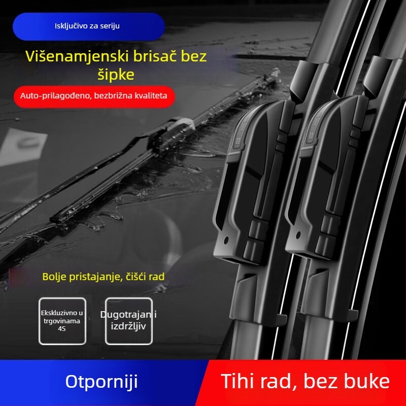 Brisač za automobil bez okvira, prednja ljepilna traka – kompatibilno s Chang'an SL03/S7, tih rad