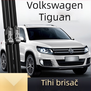 Prednje i stražnje brisače za Volkswagen Tiguan, bez okvira, kompatibilni s modelima 2010–2012 (HD)