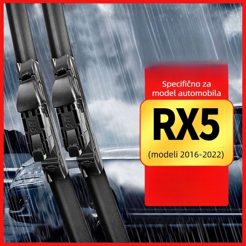 Bezokvirni brisač za RX5 (modeli 16–22), gumena izrada, tih rad
