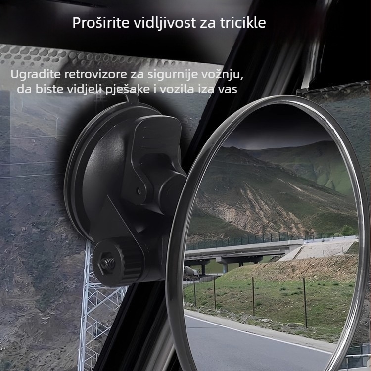 Retrovizor za automobil, ravno ogledalo, staklo, plastični poklopac, kompatibilno s općim vozilima, brend Friendly