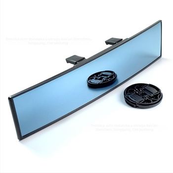 Unutarnji retrovizor automobila sa širokim vidnim poljem, zakrivljenim ogledalom, premazom protiv odbljeska, ABS kućištem