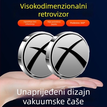 360° prilagodljivo ogledalo za mrtve kutove automobila, malo kružno ogledalo za prednje i stražnje mrtve kutove, ultra-čista optika
