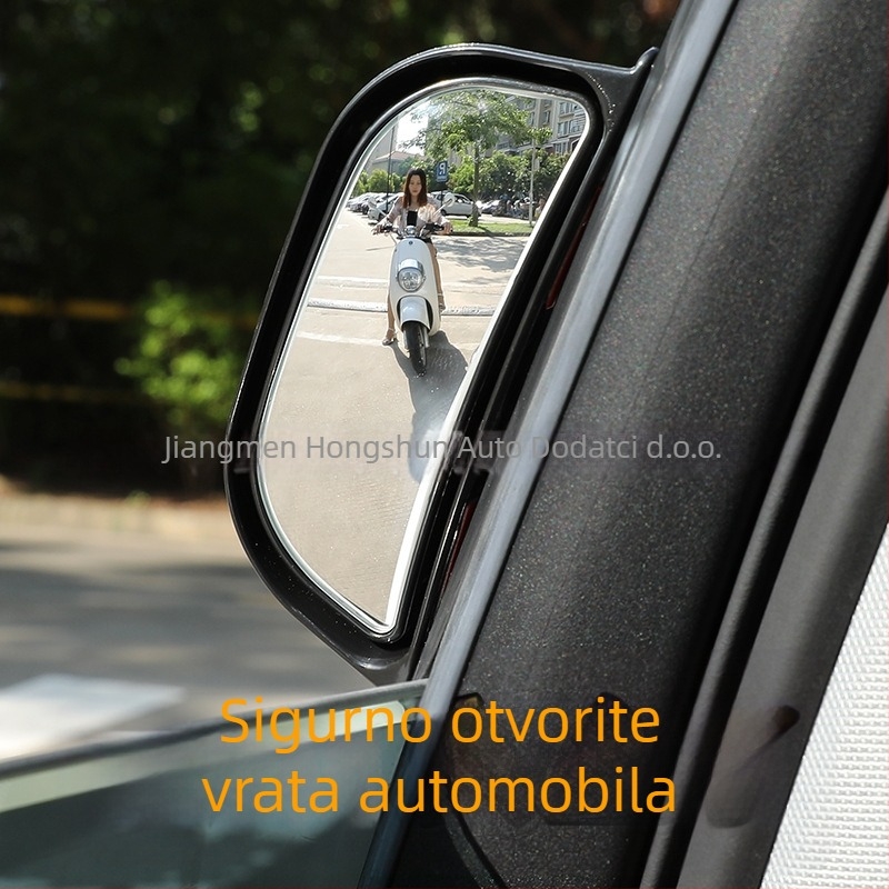 Brzo pričvršćujući retrovizor za automobil – model ACP-200; sferično ogledalo; stakleno ogledalo; ABS kućište