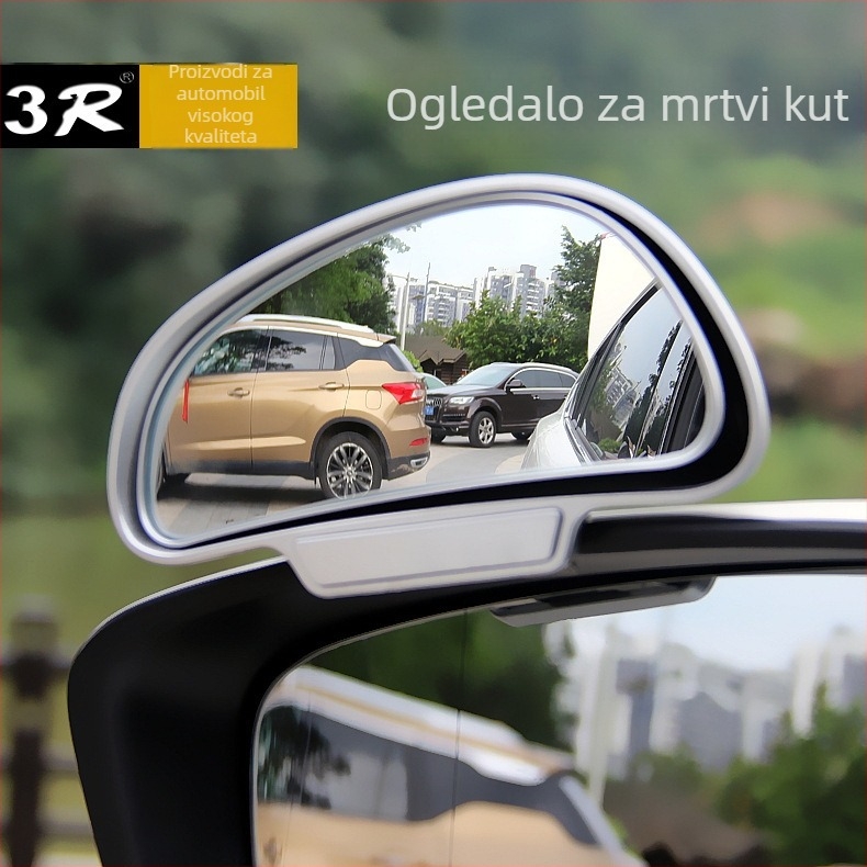 Zadnji retrovizor automobila, širokougli pomoćni pogled, sferično ogledalo, model 3R-091/3R-092, ABS kućište, staklo ogledalo